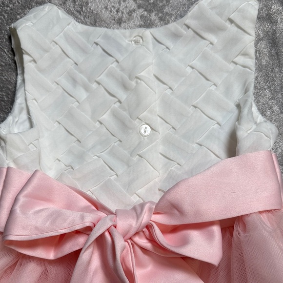 Rare Editions Ivory and Pink Formal Dress - Picture 6 of 10